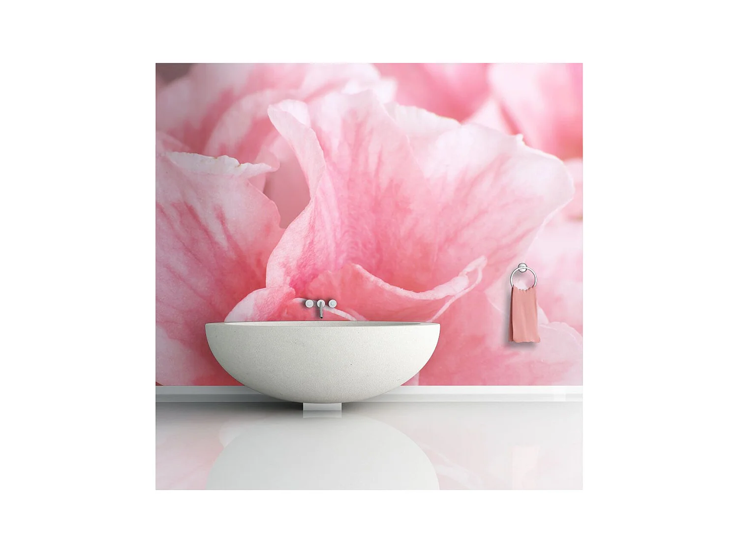 Papier Peint "Fleurs Roses de l'azalée" 270 x 350 cm