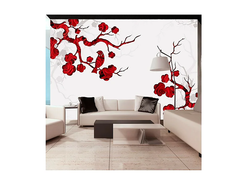 Papier Peint "Red Bush" 140 x 200 cm