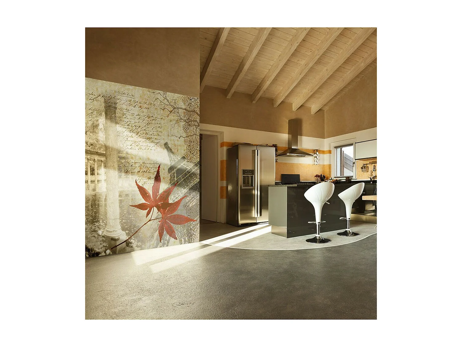 Papier Peint "Automne & Paris" 193 x 250 cm