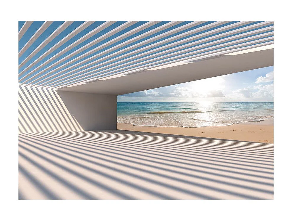 Papier Peint "City Beach" 70 x 100 cm