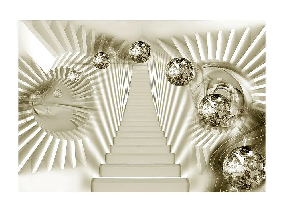 Papier Peint "Take the Stairs To Spacetime" 105 x 150 cm