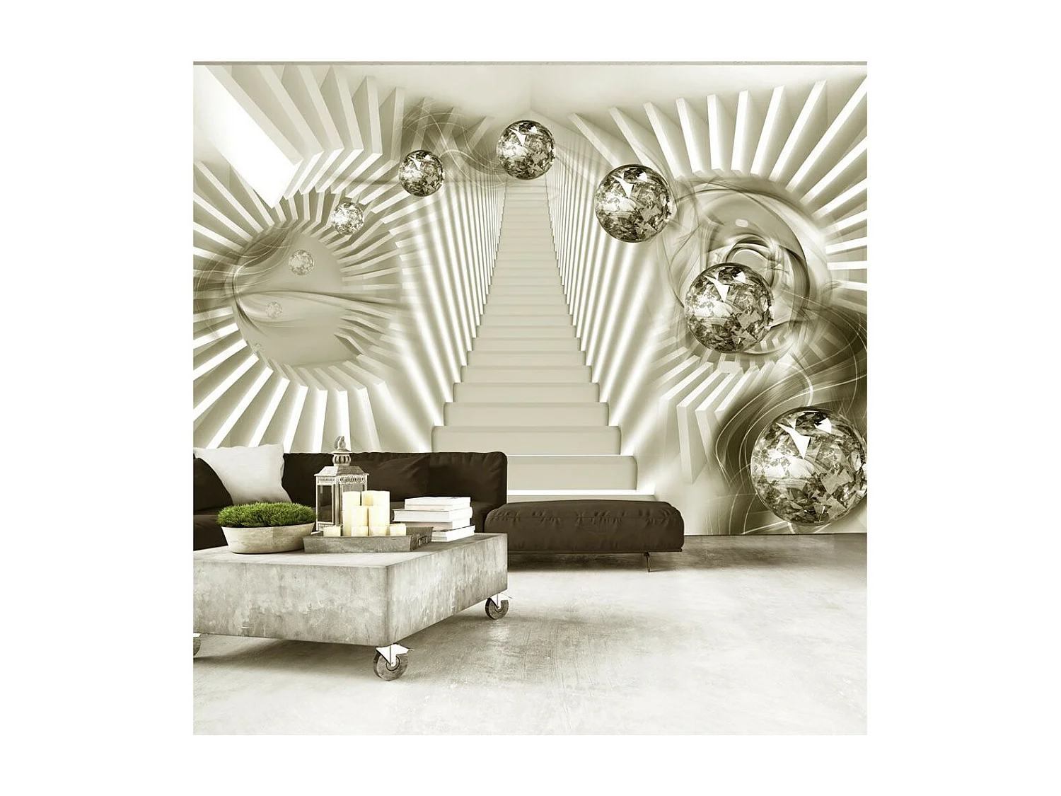 Papier Peint "Take the Stairs To Spacetime" 105 x 150 cm