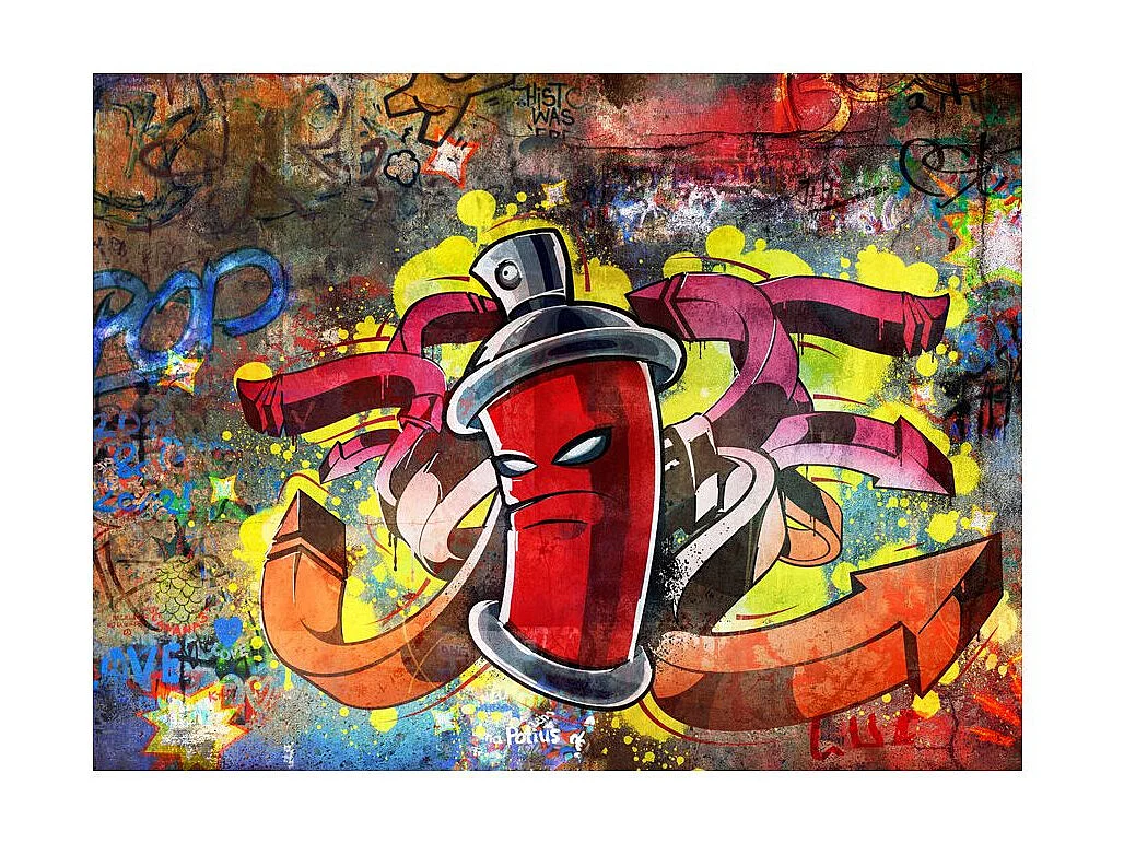 Papier Peint II "Graffiti Monster" 231 x 300 cm