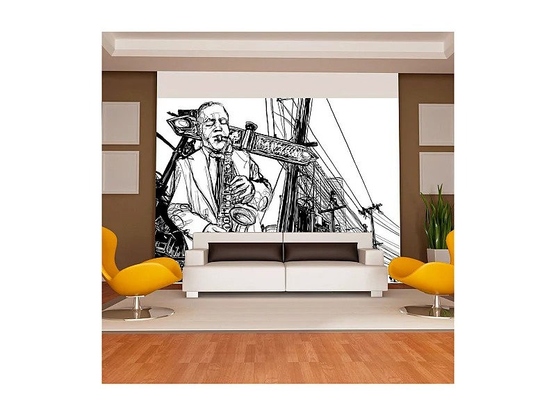 Papier Peint "Saxophone Recital on Broadway" 270 x 350 cm