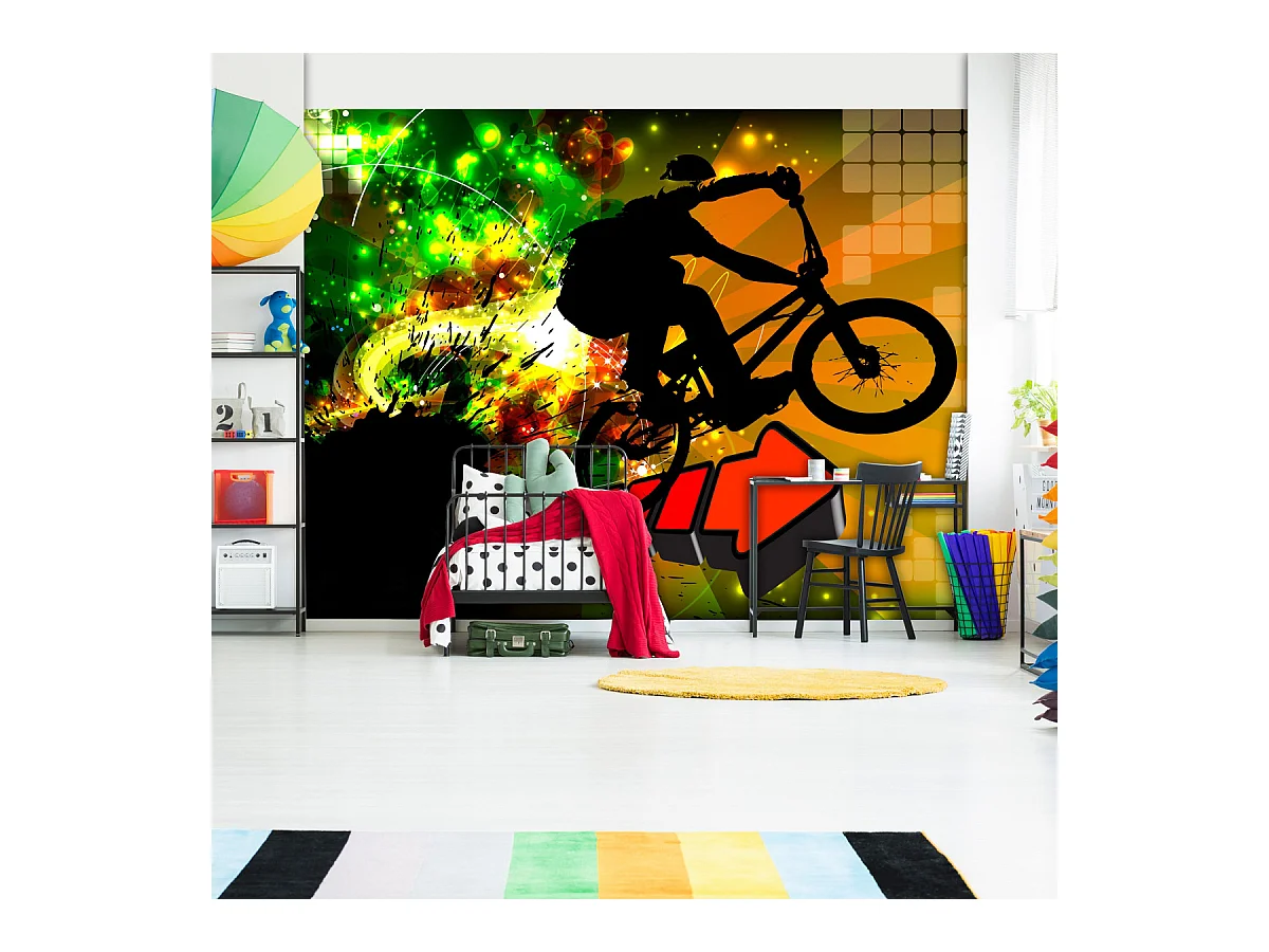 Papier Peint "Bicycle Tricks" 210 x 300 cm