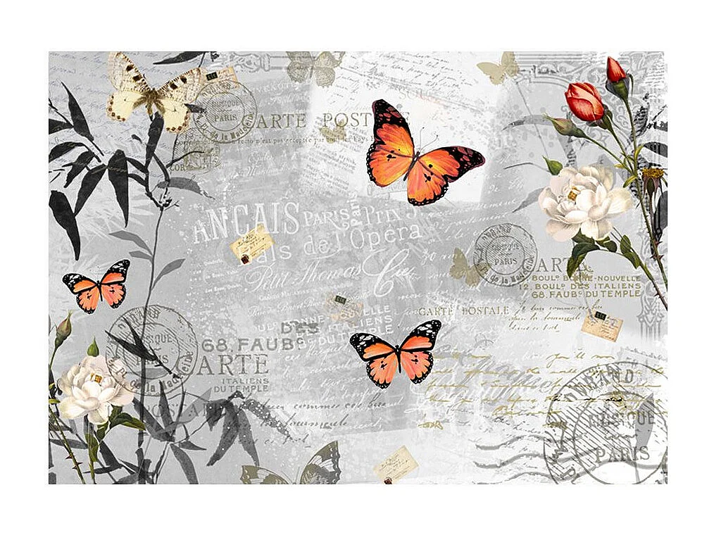Papier Peint "Butterflies Song" 105 x 150 cm
