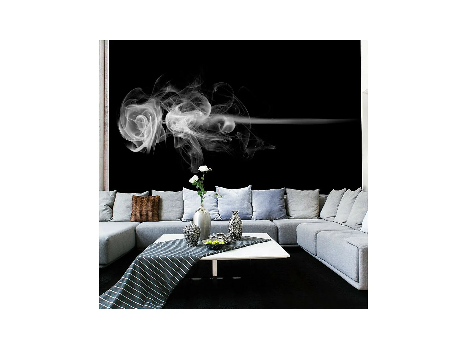 Papier Peint "Rose Fumée" 270 x 350 cm