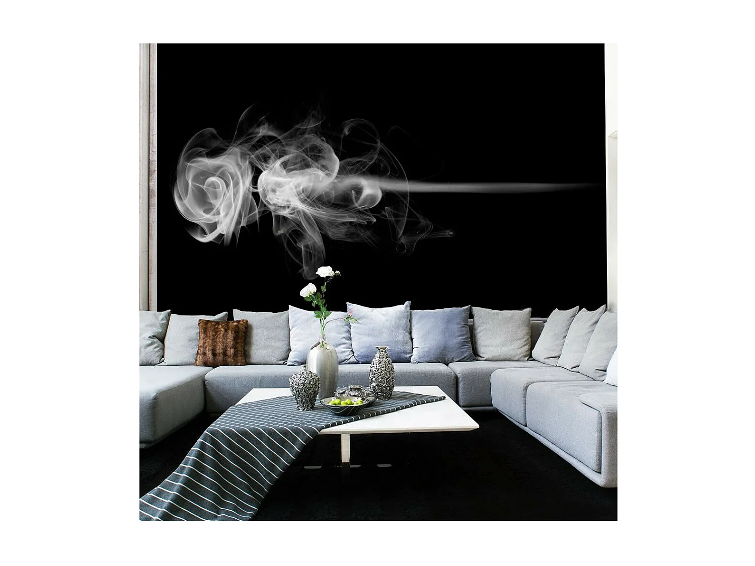 Papier Peint "Rose Fumée" 270 x 350 cm