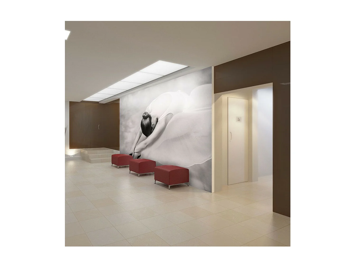 Papier Peint "Photographie : Ballerine" 193 x 250 cm