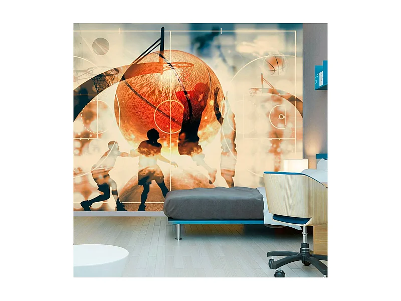 Papier Peint "I Love Basketball!" 105 x 150 cm