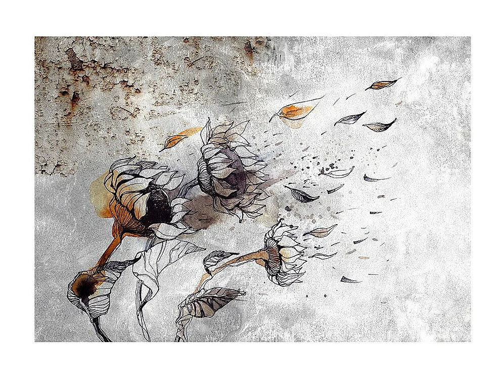 Papier Peint "Recall Sunflowers" 210 x 300 cm