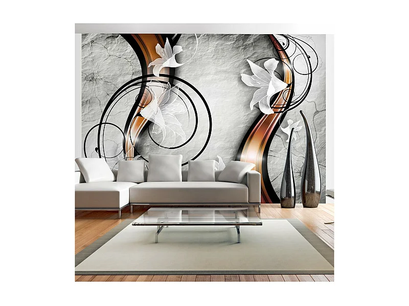 Papier Peint "Lily on a Stone" 140 x 200 cm