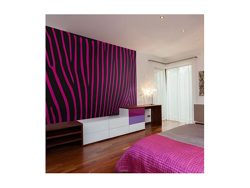 Papier Peint "Zebra Pattern Violet" 270 x 350 cm