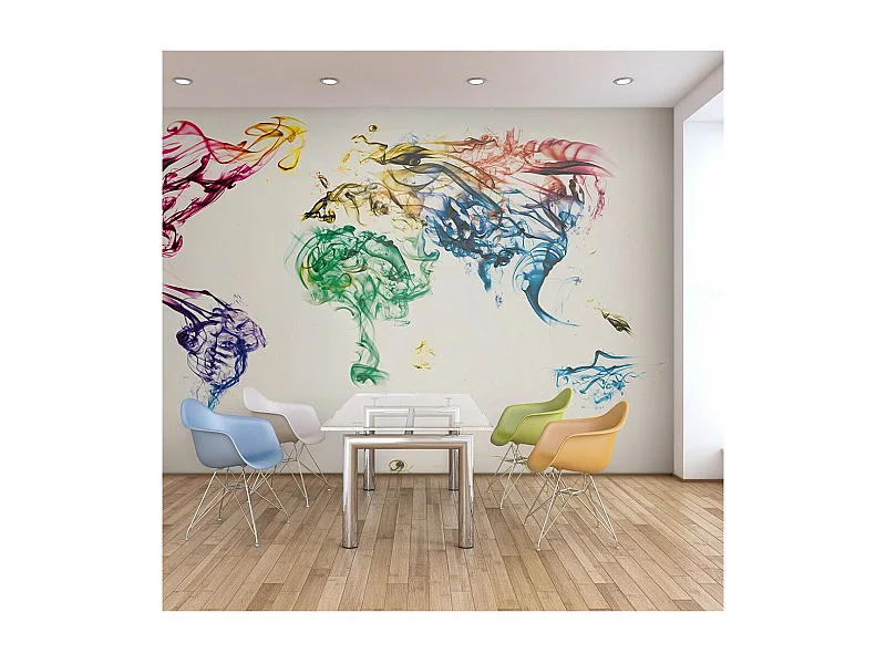 Papier Peint "Dancing Smoke Trails" 193 x 250 cm