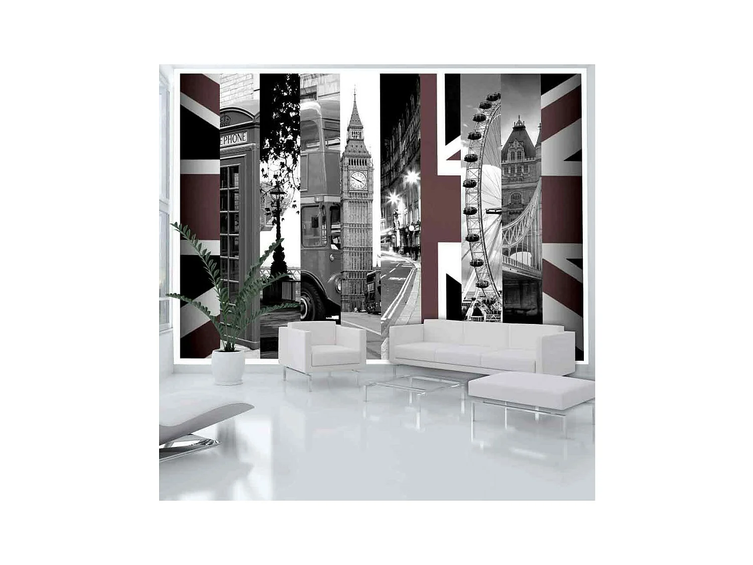 Papier Peint "London Symbols" 105 x 150 cm