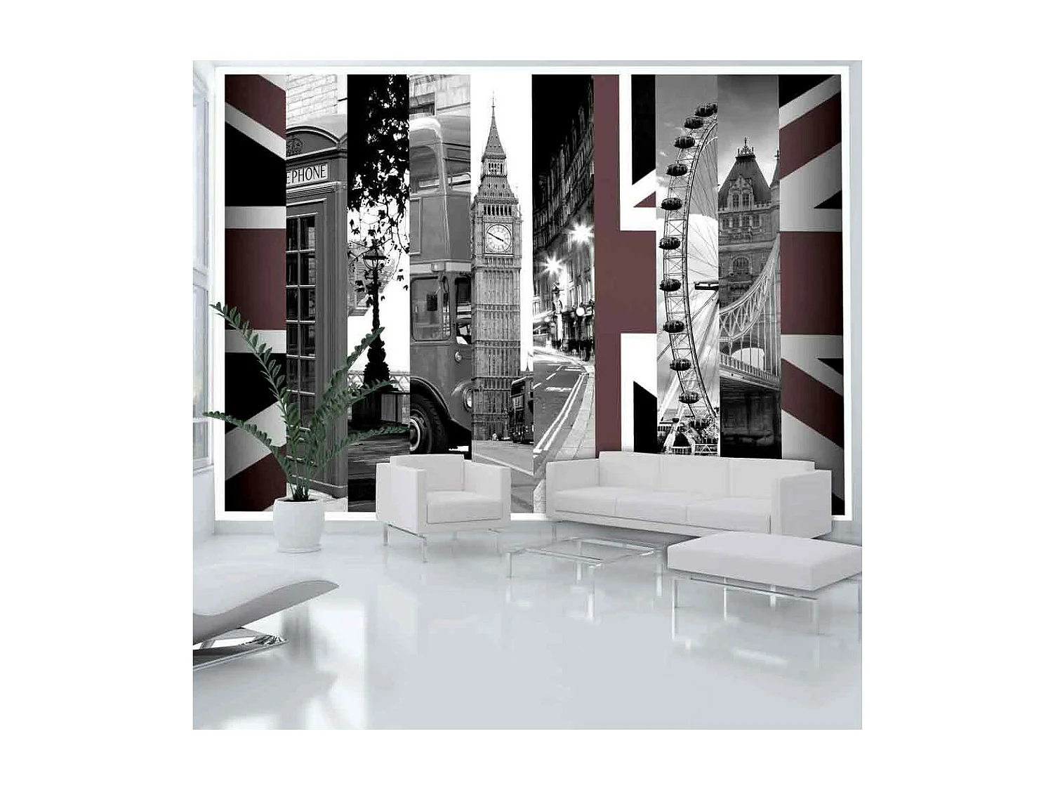 Papier Peint "London Symbols" 105 x 150 cm