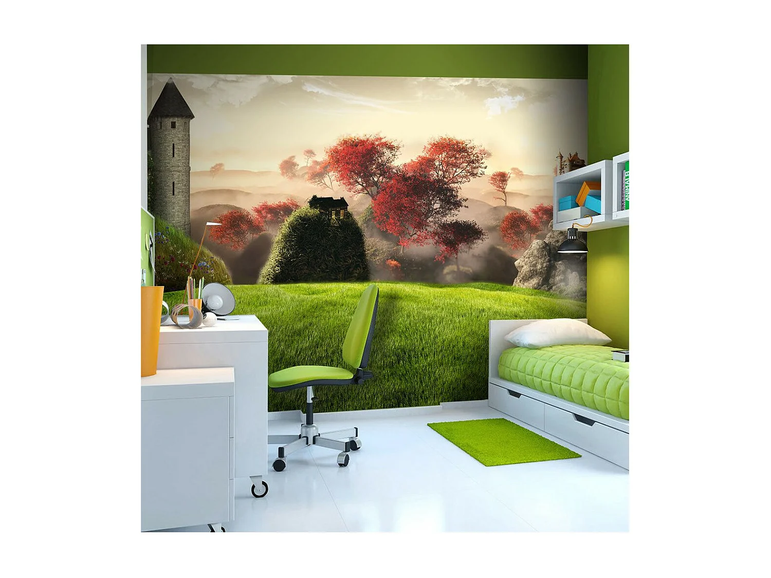 Papier Peint "Castles" 245 x 350 cm