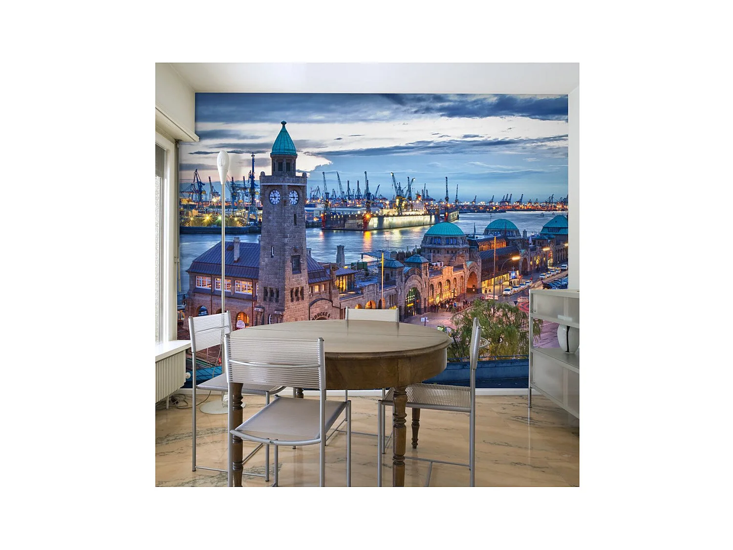 Papier Peint "St. Pauli Landing Stages" 231 x 300 cm