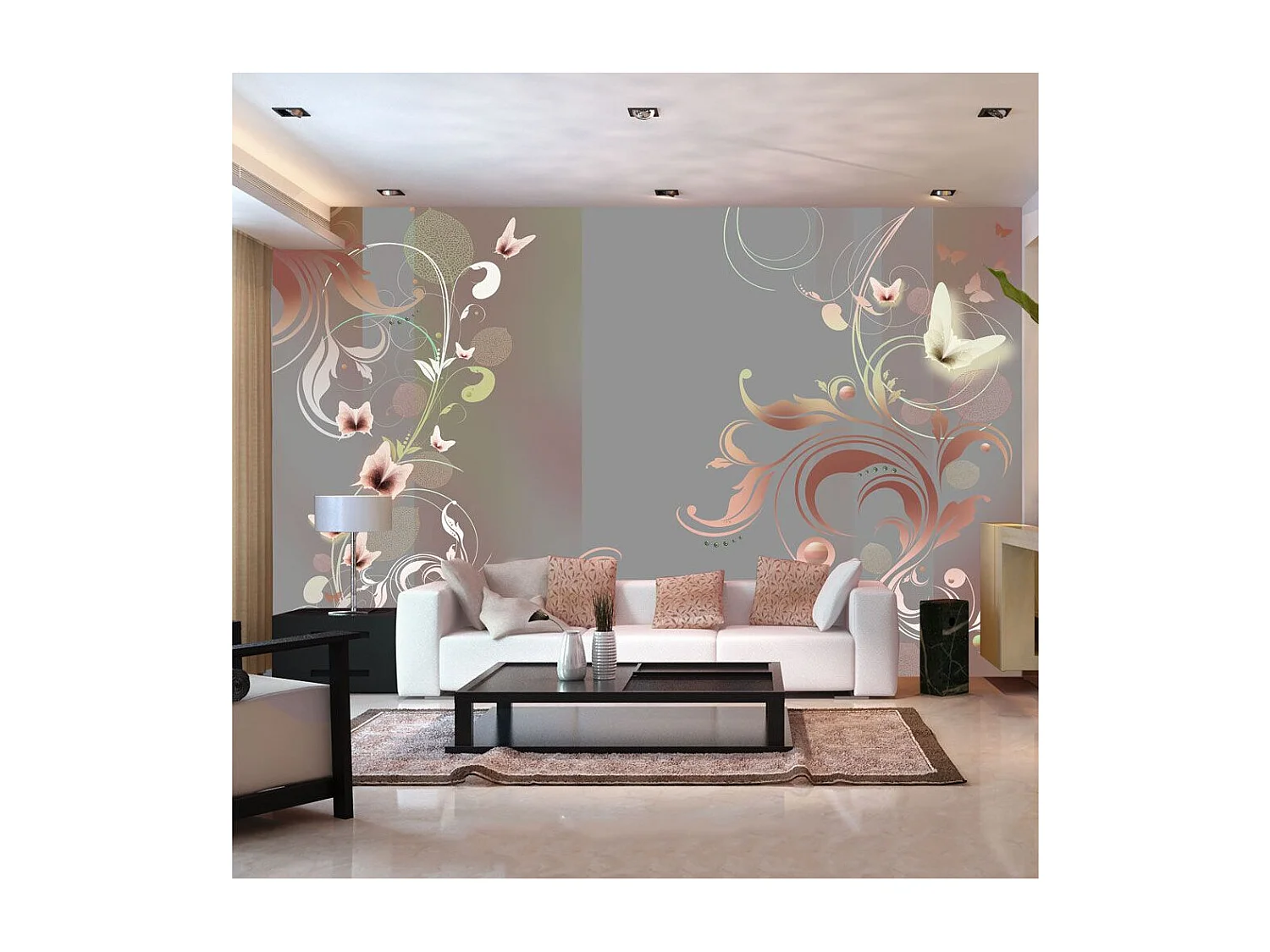 Papier Peint "Creamy Passion" 140 x 200 cm