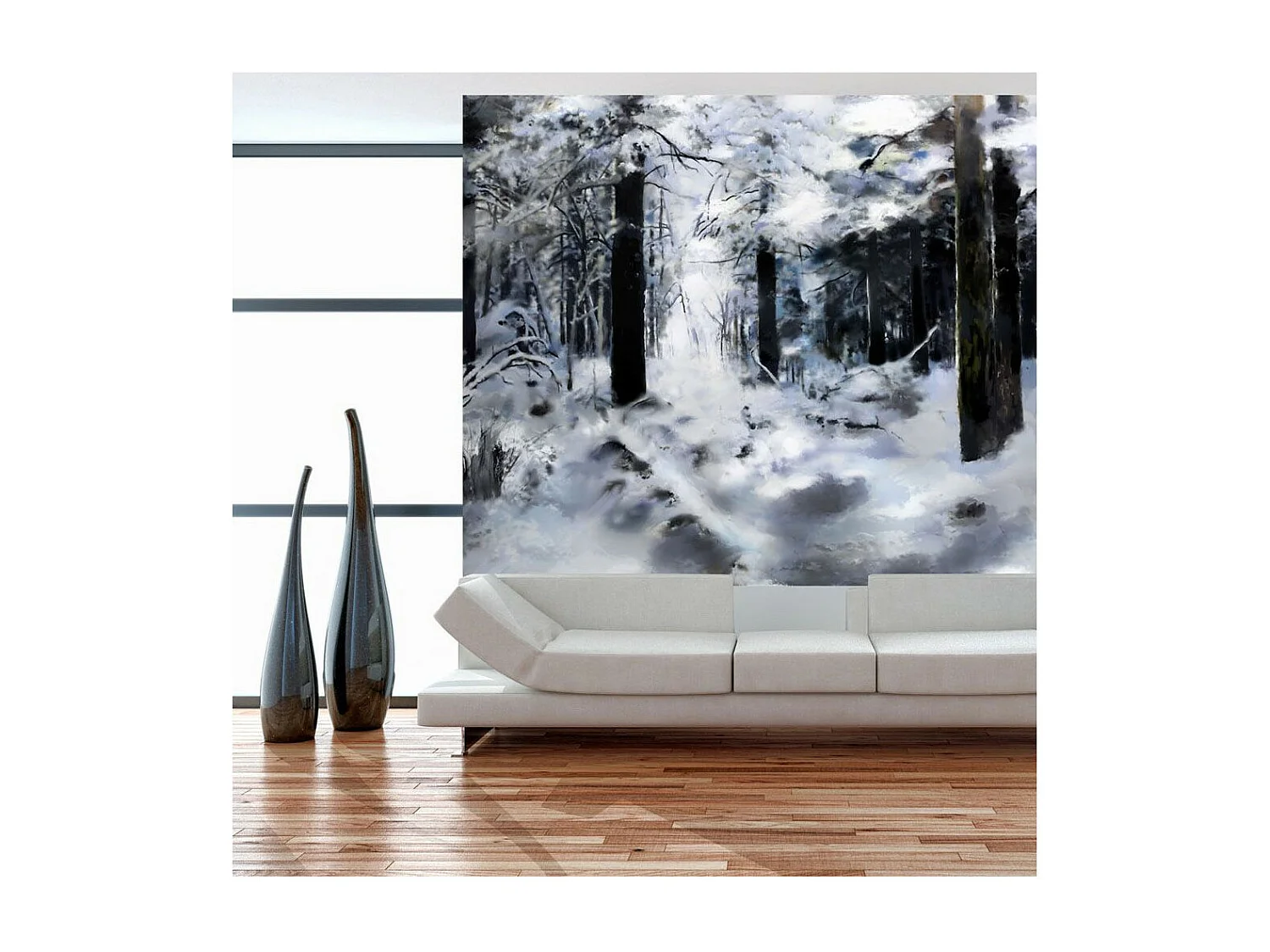 Papier Peint "Winter Forest" 231 x 300 cm