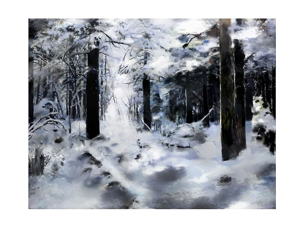 Papier Peint "Winter Forest" 231 x 300 cm
