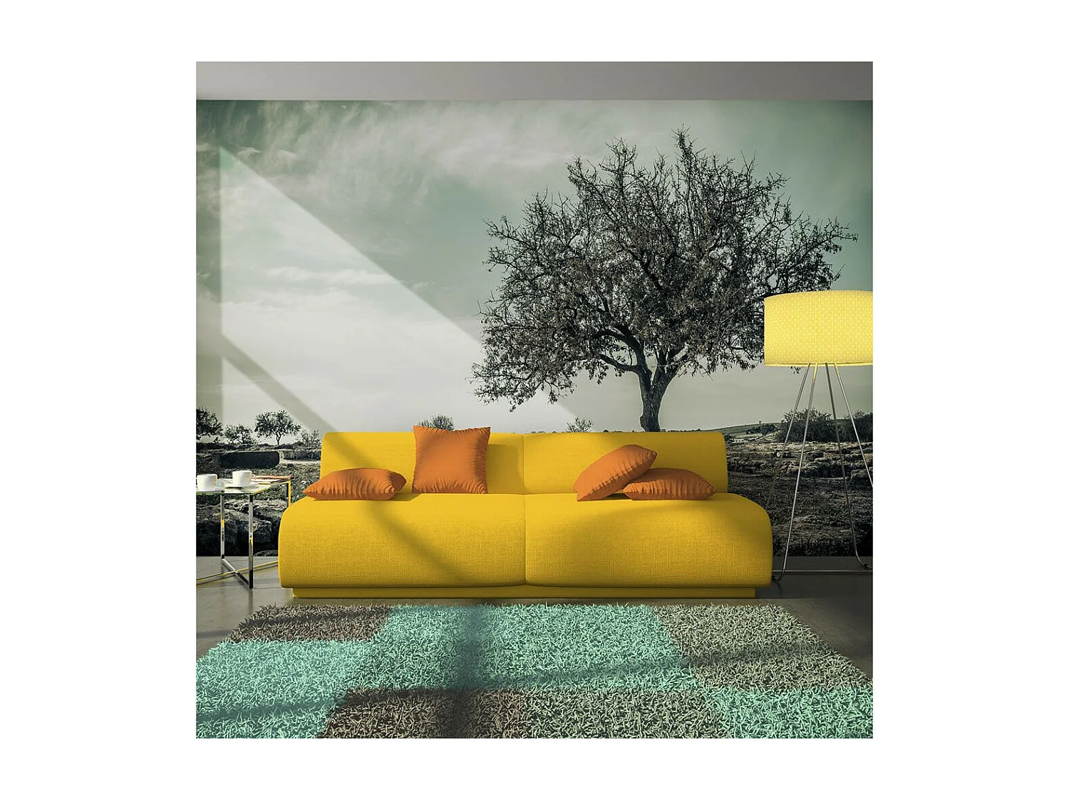 Papier Peint "Arbre Vintage" 270 x 350 cm