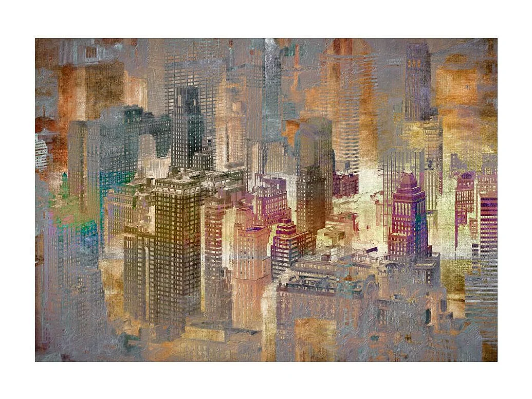 Papier Peint "City ??in the Mist" 245 x 350 cm