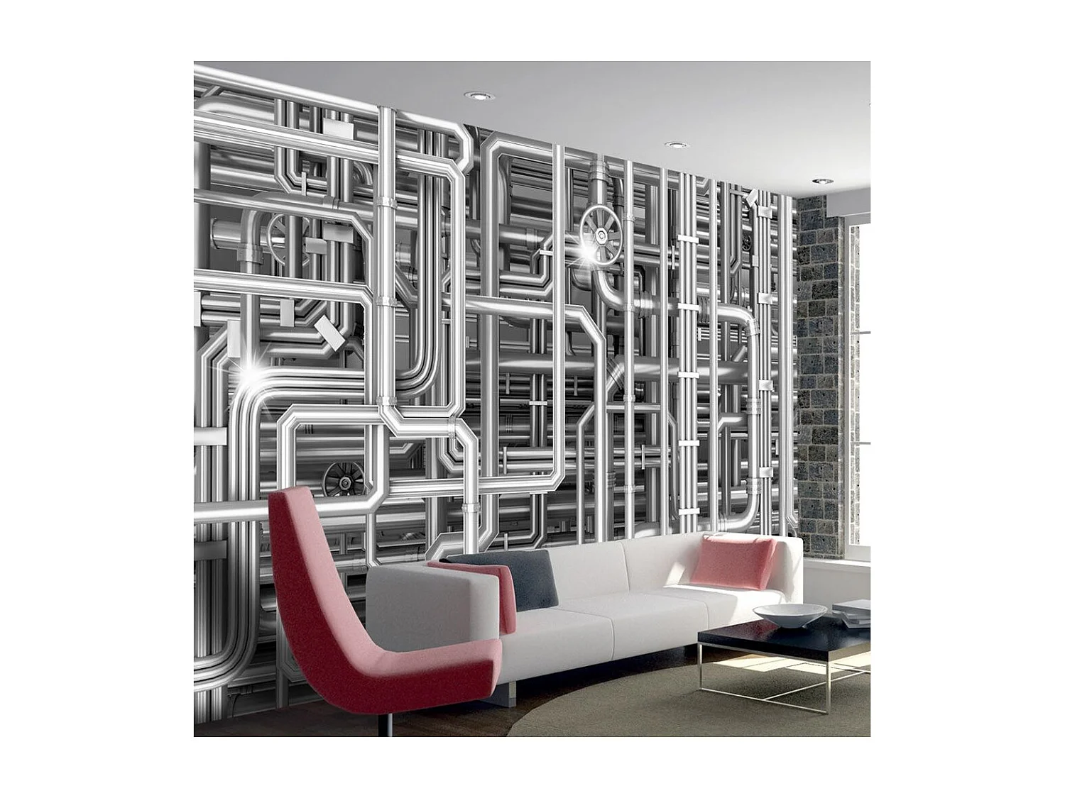 Papier Peint "Urban Maze" 140 x 200 cm