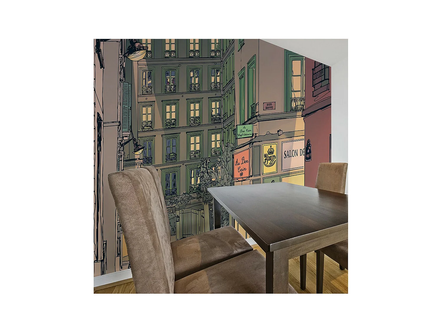 Papier Peint "Breakfast in Paris" 193 x 250 cm