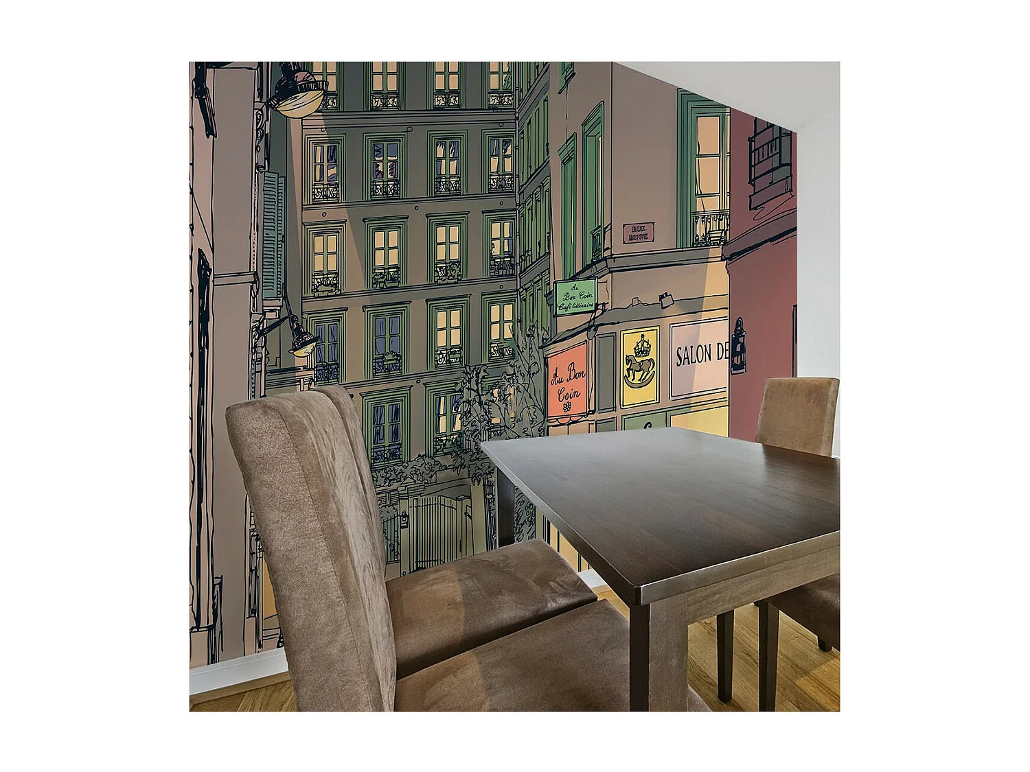 Papier Peint "Breakfast in Paris" 193 x 250 cm