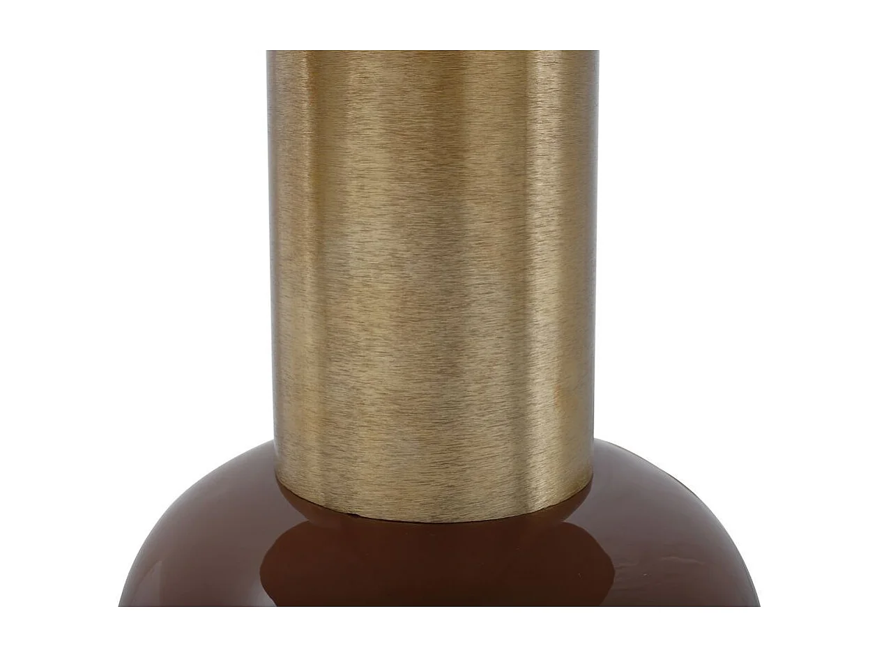 Table d'Appoint Design "Yeza" 49cm Nougat & Or