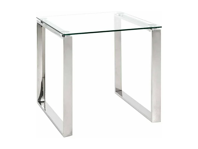 Table d'Appoint Design "Hytin" 55cm Argent