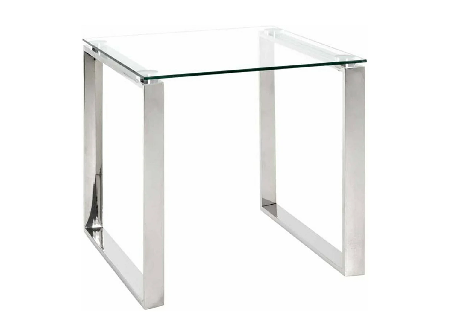 Table d'Appoint Design "Hytin" 55cm Argent
