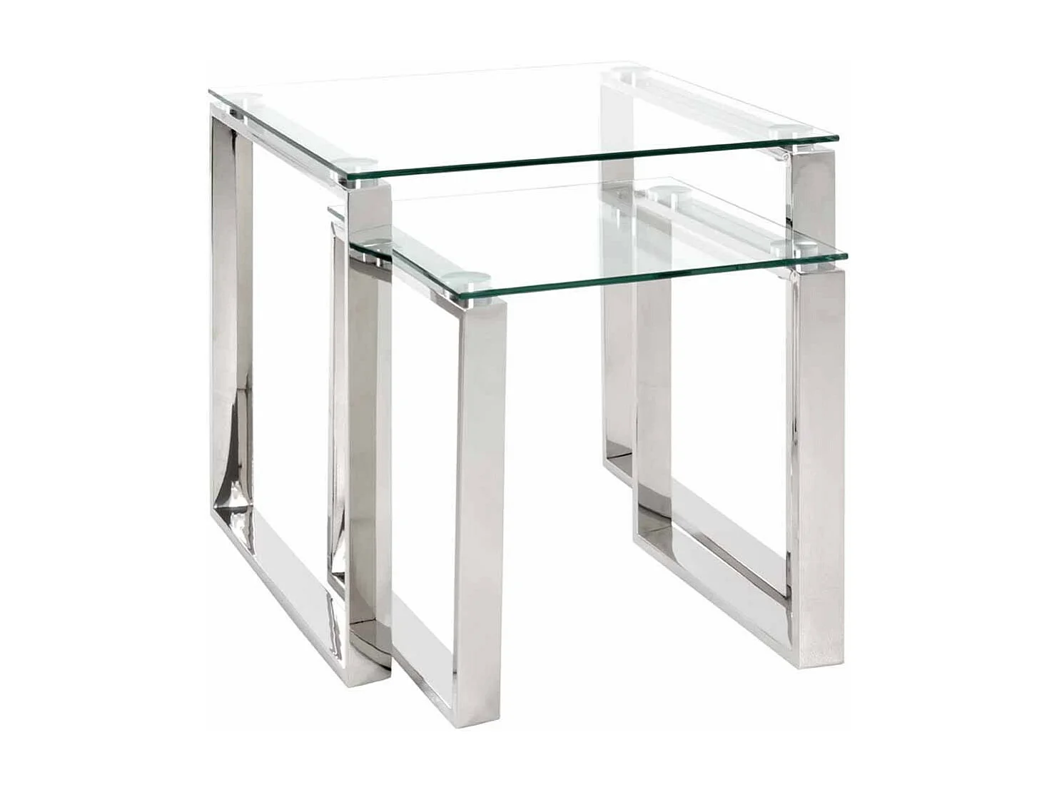 Table d'Appoint Design "Hytin" 55cm Argent