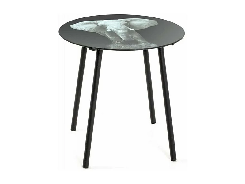 Table d'Appoint Design "Jumbo" 41cm Noir