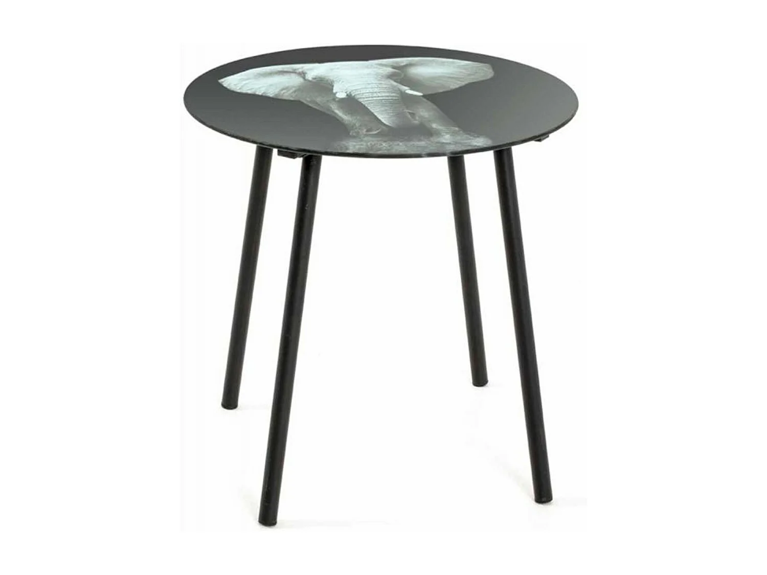 Table d'Appoint Design "Jumbo" 41cm Noir