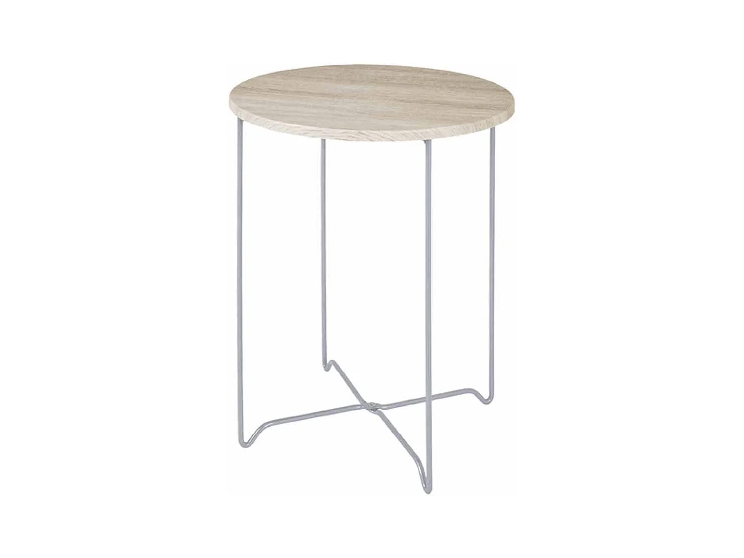 Table d'Appoint en Bois "Silky" 52cm Naturel