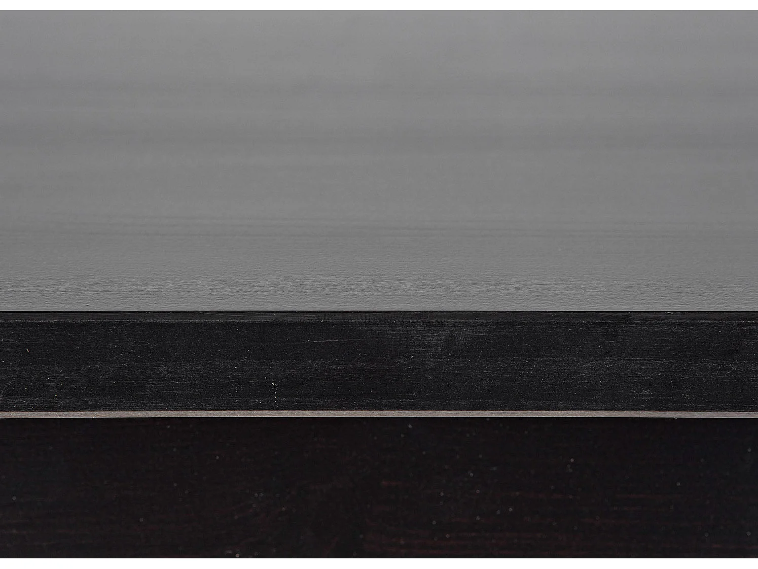 Table d'Appoint en Bois Massif "Lito" 55cm Noir Laqué