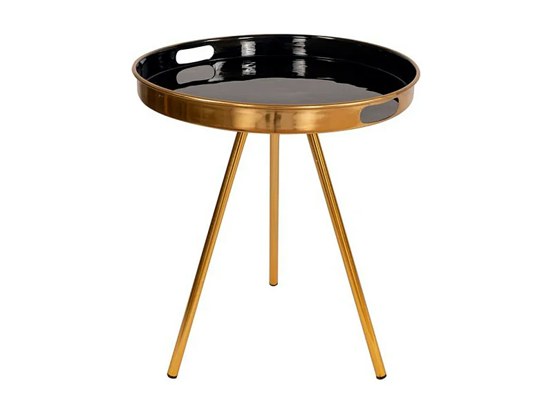 Table d'Appoint Design "Morrison" 55cm Bleu Foncé