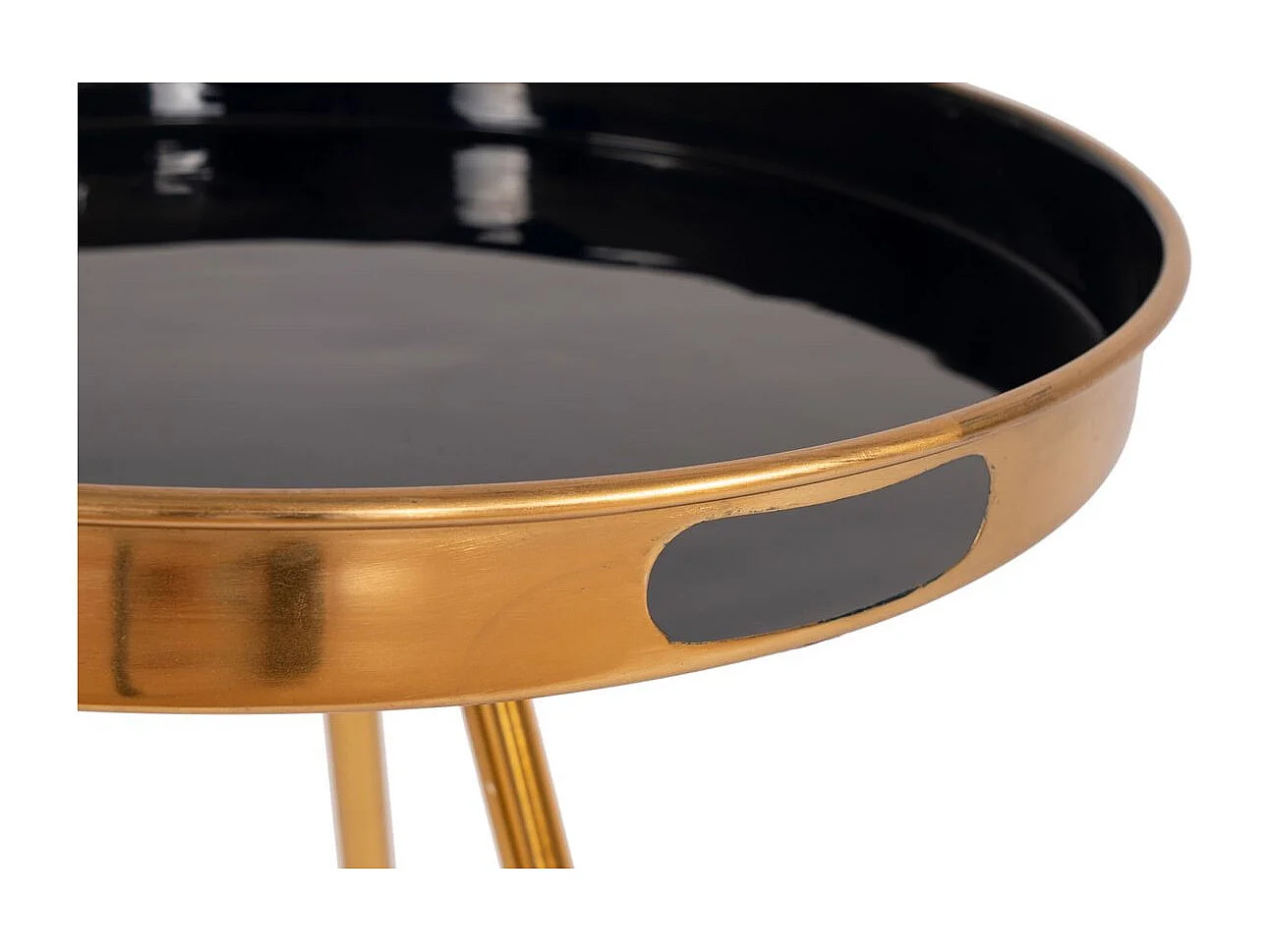 Table d'Appoint Design "Morrison" 55cm Bleu Foncé