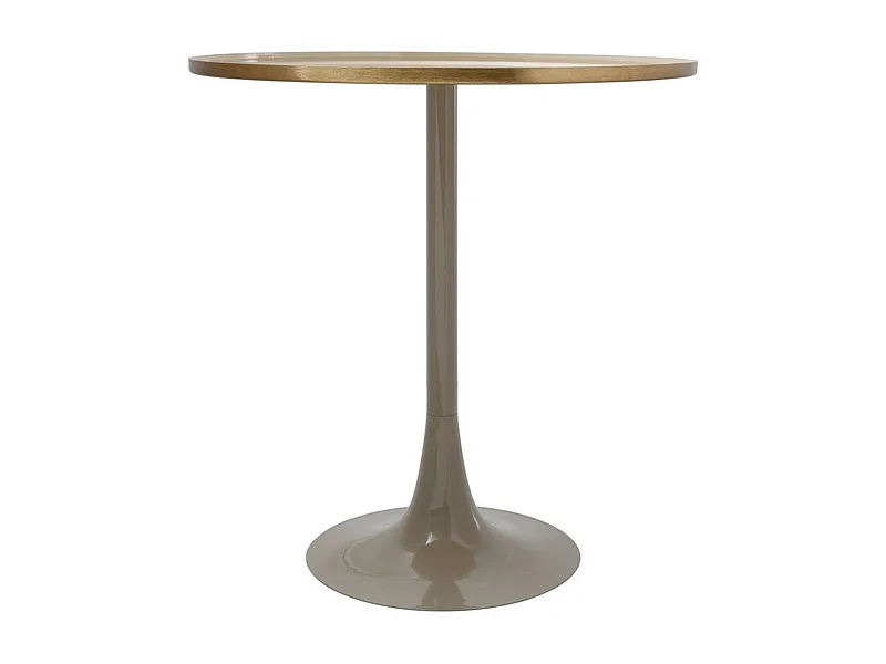 Table d'Appoint Design "Tami" 51cm Ivoire & Taupe