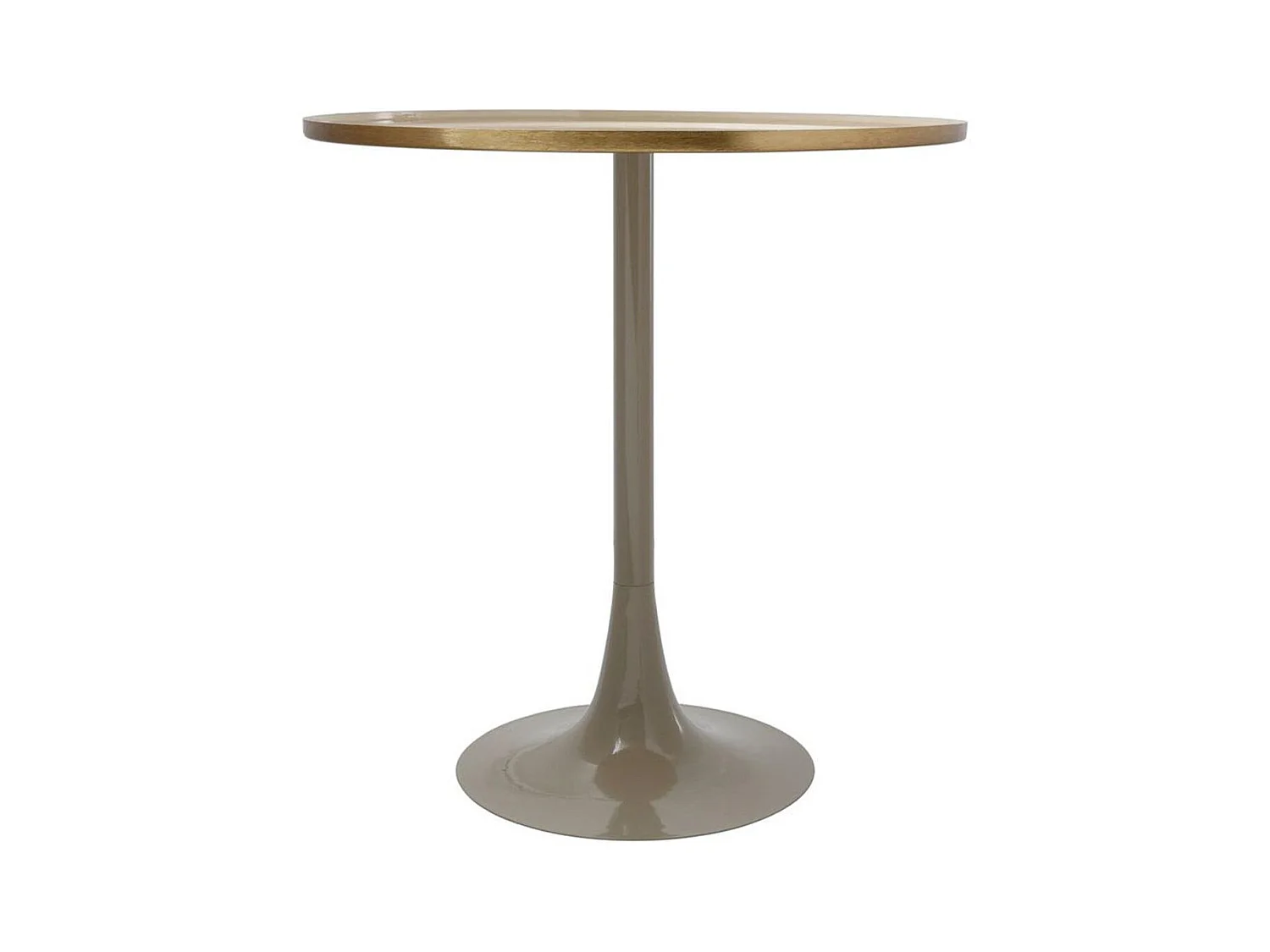 Table d'Appoint Design "Tami" 51cm Ivoire & Taupe