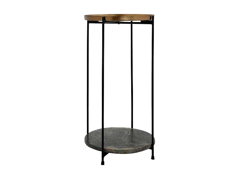 Table d'Appoint en Marbre "Louisa" 60cm Or