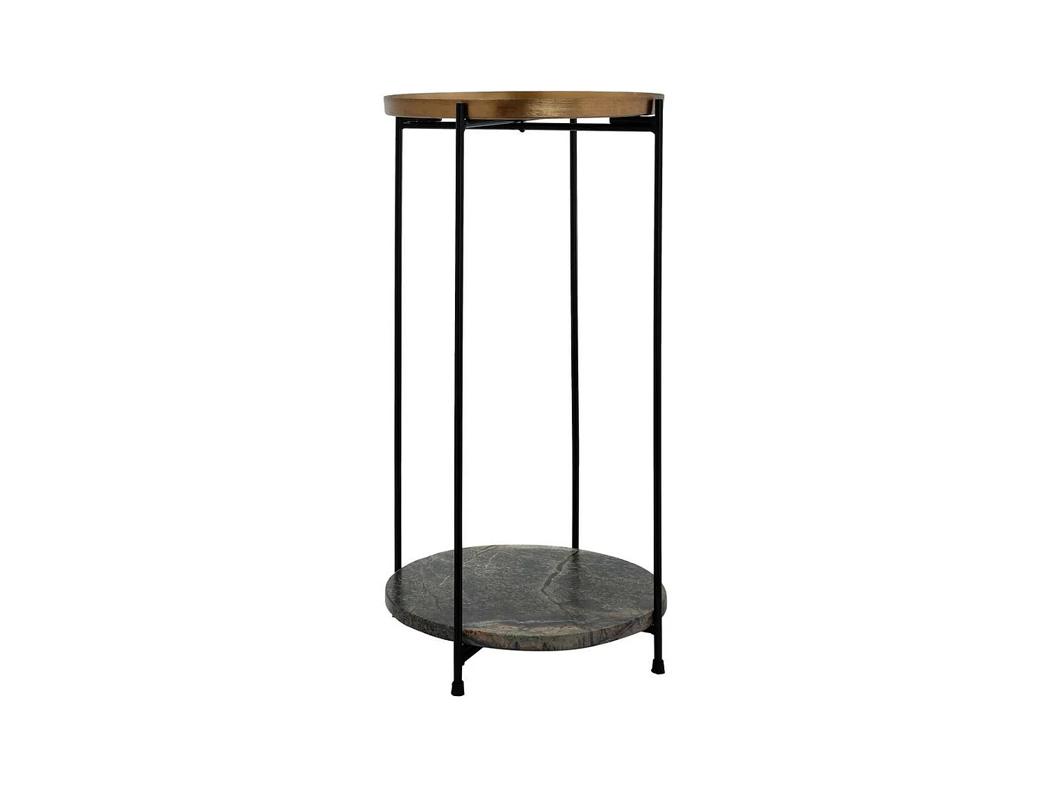 Table d'Appoint en Marbre "Louisa" 60cm Or