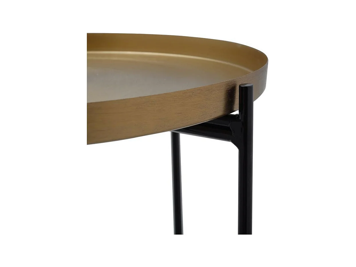 Table d'Appoint en Marbre "Louisa" 60cm Or