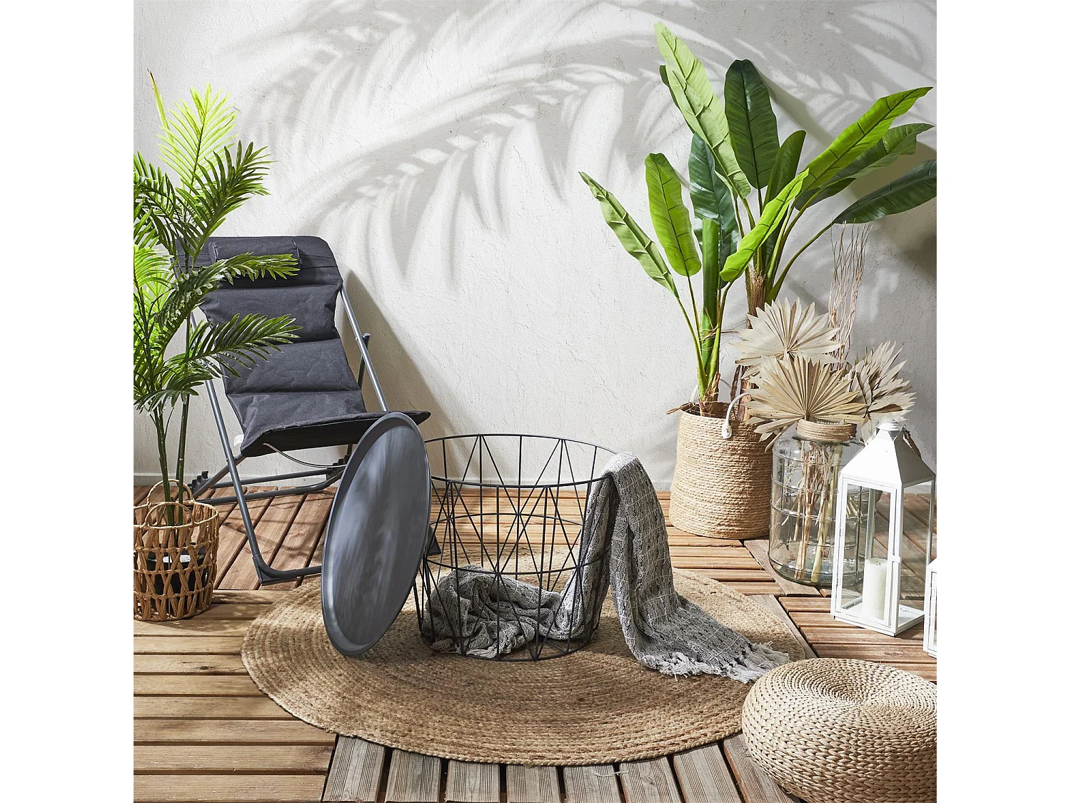 Table Filaire Metal Gris Diametre 50cm