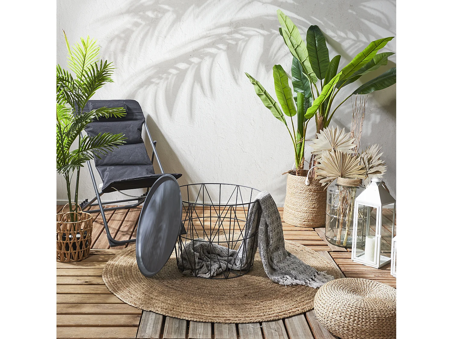 Table Filaire Metal Gris Diametre 50cm