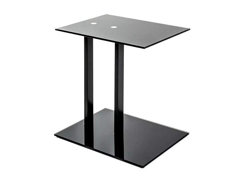 Table d'Appoint Design "Epox" 50cm Noir
