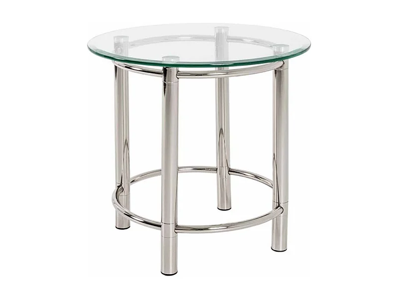 Table d'Appoint Design "Fygas" 55cm Argent