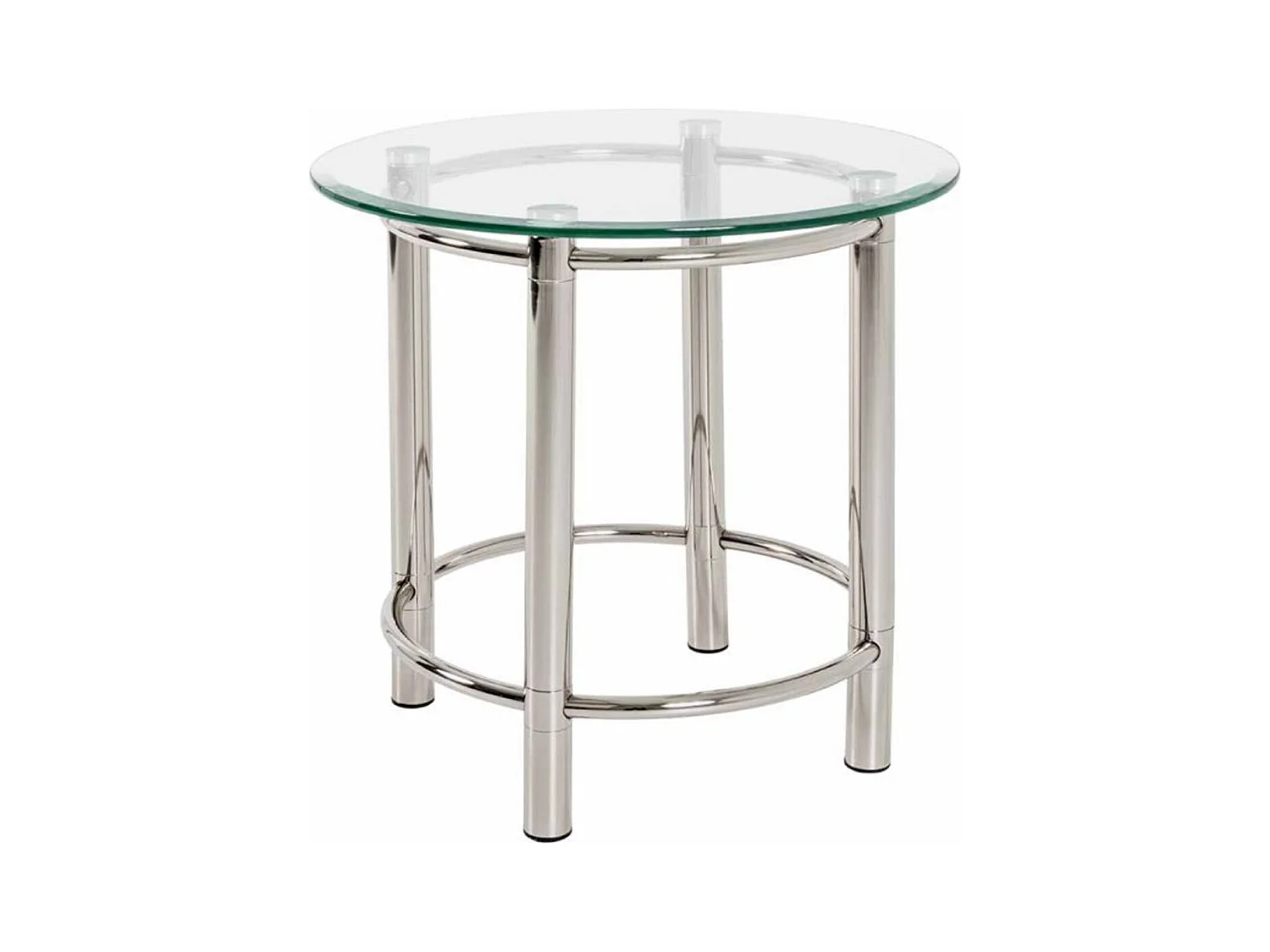 Table d'Appoint Design "Fygas" 55cm Argent